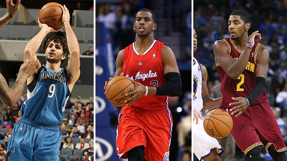 Ricky Rubio, Chris Paul and Kyrie Irving