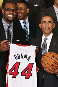 LeBron James and President Obama