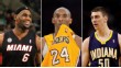LeBron James, Kobe Bryant, Tyler Hansbrough 