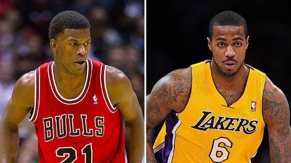 Jimmy Butler and Earl Clark