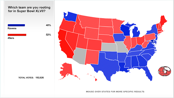 SportsNation Poll Map