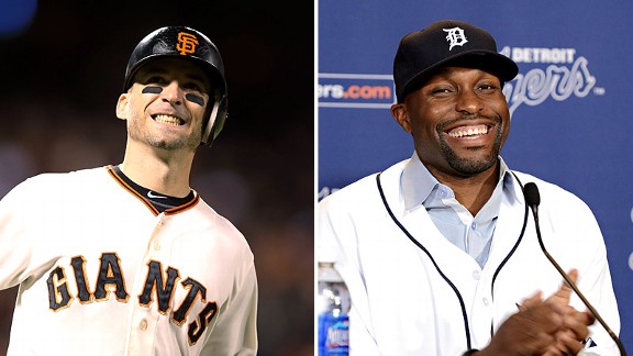 Marco Scutaro and Torii Hunter