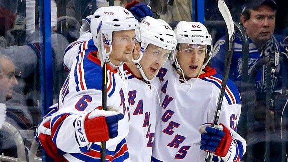 Derek Stepan, Anton Stralman, Carl Hagelin