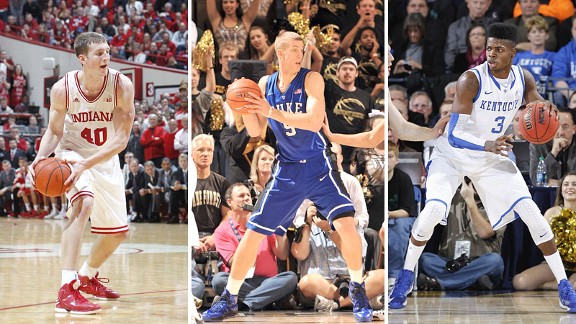 Cody Zeller, Mason Plumlee, and Nerlens Noel