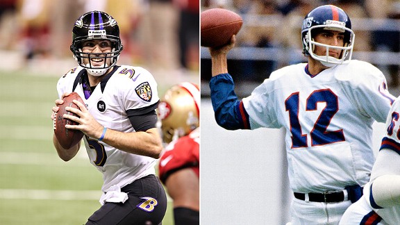 Joe Flacco and Scott Brunner