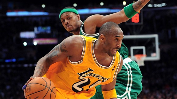 Kobe Bryant and Paul Pierce