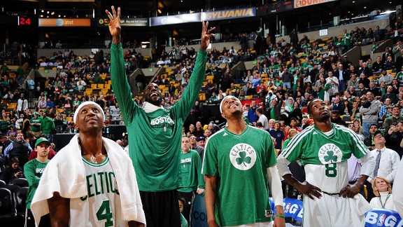 Jason Terry, Kevin Garnett, Paul Pierce, Jeff Green