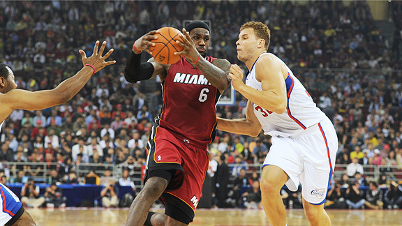 Blake Griffin and LeBron James