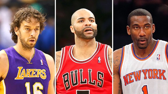 Pau Gasol, Carlos Boozer, Amare Stoudemire