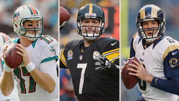 Ryan Tannehill, Ben Roethlisberger, Sam Bradford