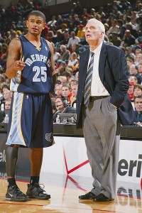 Earl Watson and Hubie Brown with the Memphis Grizzlies