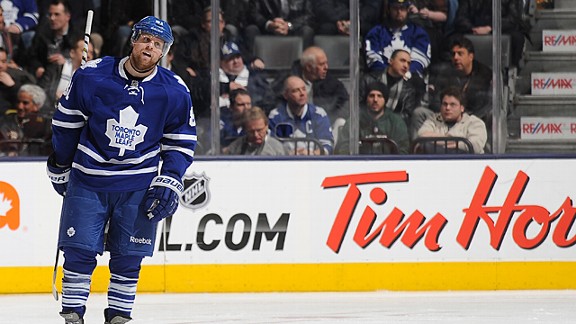 Phil Kessel #81 of the Toronto Maple Leafs