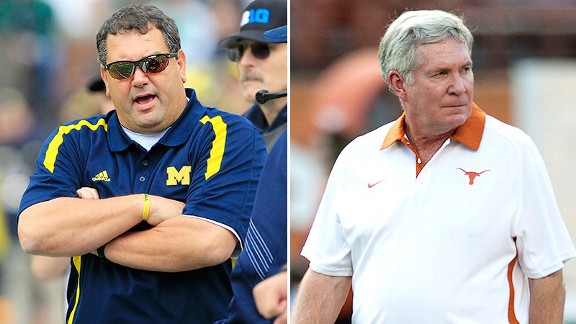 Brady Hoke, Mack Brown
