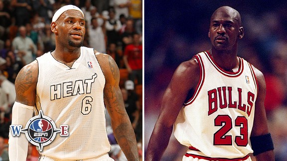 LeBron James, Michael Jordan
