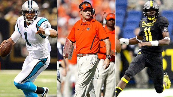 Cam Newton, Gus Malzahn, Jeremy Johnson