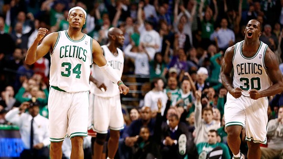 Paul Pierce and Brandon Bass