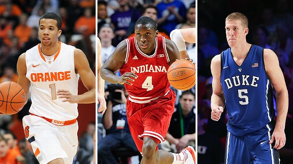 Michael Carter-Williams, Victor Oladipo and Mason Plumlee