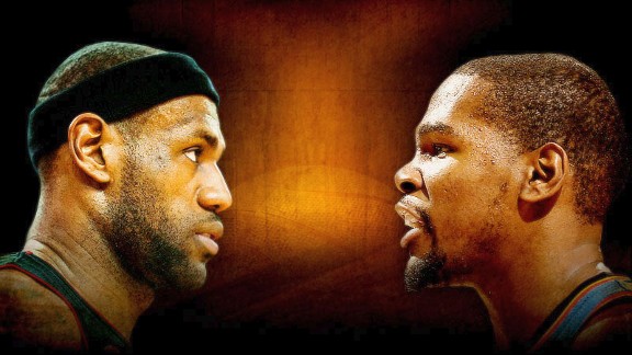 LeBron James and Kevin Durant