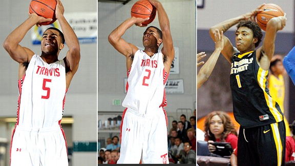 Andrew Harrison, Aaron Harrison, James Young form one of the country's top perimeter groups.