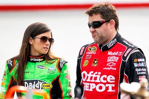 Danica Patrick and Tony Stewart