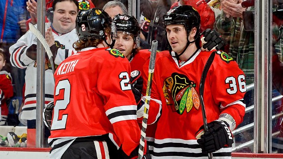 Dave Bolland, Patrick Kane, Duncan Keith