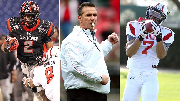 Dontre WIlson, Urban Meyer, Jalin Marshall