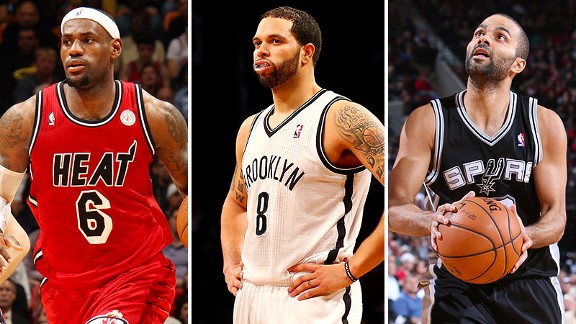 LeBron James, Deron Williams, Tony Parker