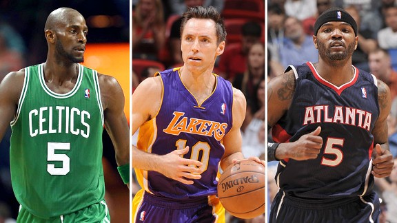 Kevin Garnett, Steve Nash and Josh Smith