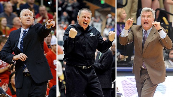Jim Larranaga, Larry Eustachy and Bruce Weber