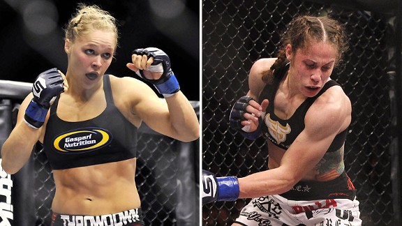 Ronda Rousey and Liz Carmouche
