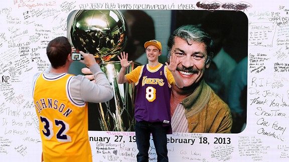 A Staples Center tribute for late Los Angeles Lakers owner Jerry Buss