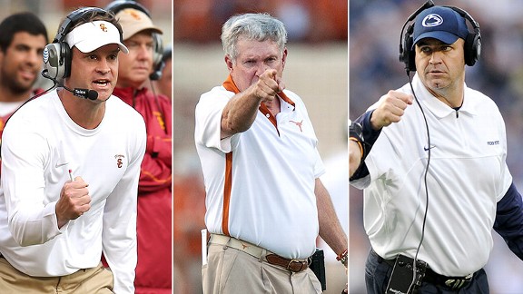 Lane Kiffin, Mack Brown, Bill O'Brien