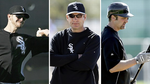 Chris Sale, Robin Ventura, and Paul Konerko