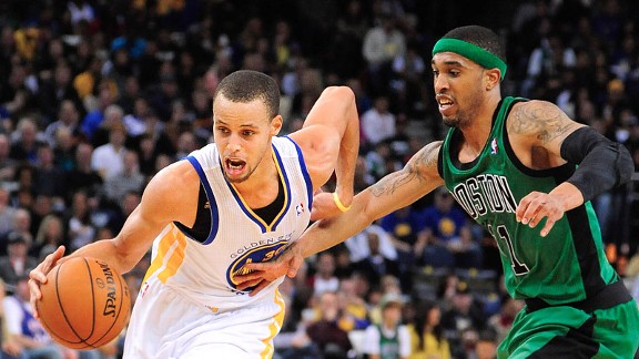 Stephen Curry and Courtney Lee