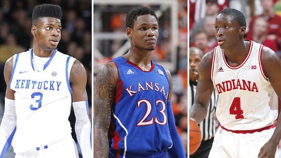 Nerlens Noel, Ben McLemore and Victor Oladipo 
