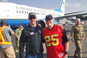 Peyton Manning and Curt Schilling