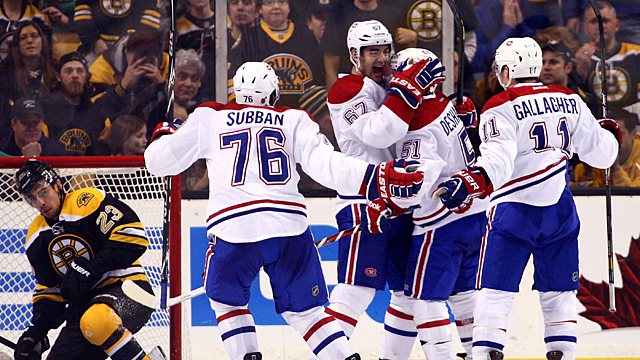 David Desharnais #51 of the Montreal Canadiens