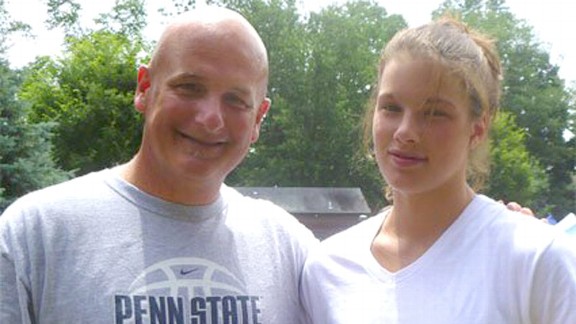 Maggie Lucas and dad