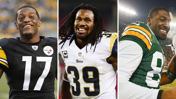 Steven Jackson, Mike Wallace, and Greg Jennings
