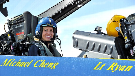 Courtney Force and Blue Angels