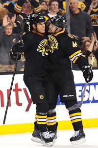 Nathan Horton and Dennis Seidenberg