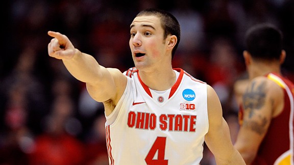 Aaron Craft #4 of the Ohio State Buckeyes