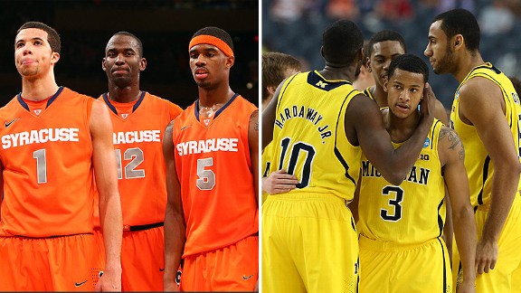 Syracuse Orange and Michigan Wolverines