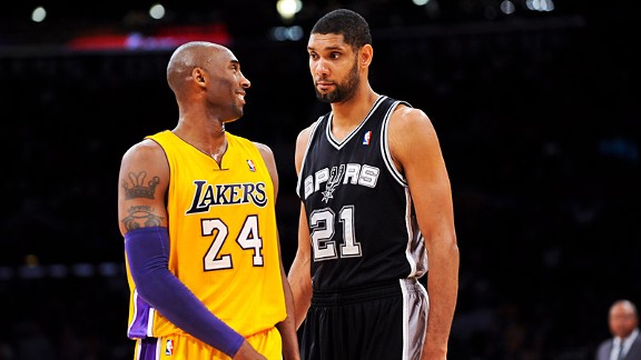 Kobe Bryant and Tim Duncan