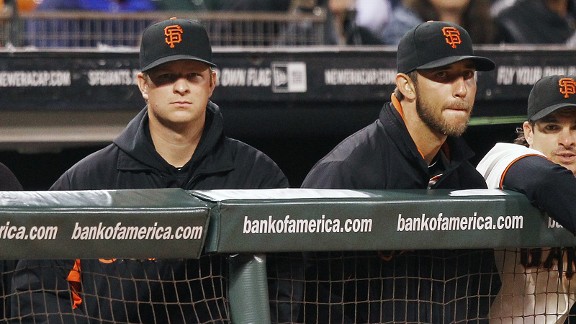 Matt Cain and Madison Bumgarner