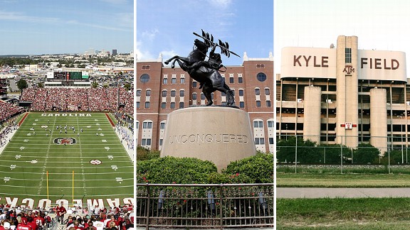 Williams-Brice, Kyle Field, Doak Campbell 