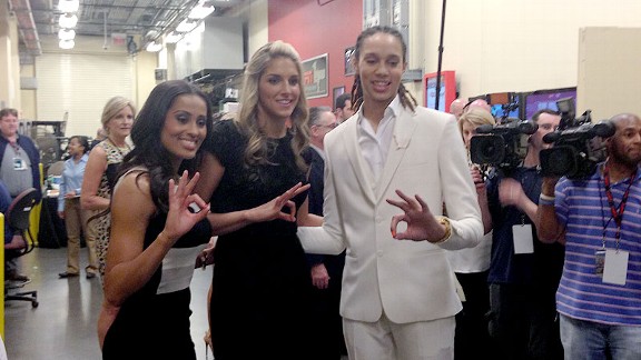 Skylar Diggins, Brittney Griner and Elena Delle Donne