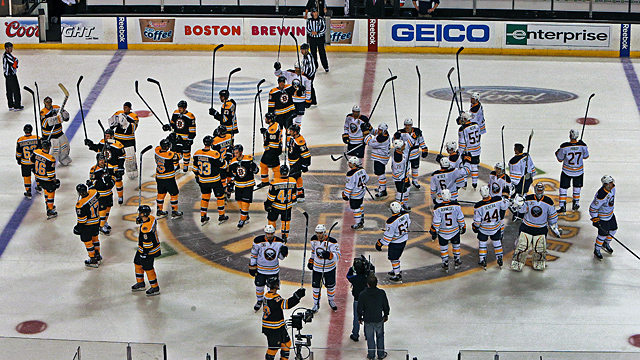 The Boston Bruins and Buffalo Sabres