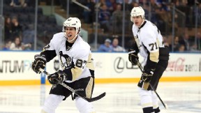 Evgeni Malkin and Sidney Crosby