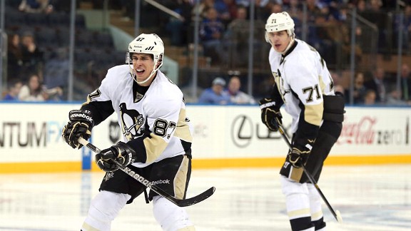 Sidney Crosby and Evgeni Malkin